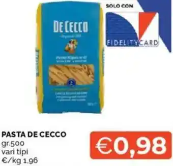 Mercatò Pasta DE CECCO offerta