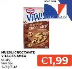 Mercatò Muesli croccante vitalis CAMEO offerta