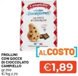 Mercatò Frollini con gocce di cioccolato CAMPIELLO offerta