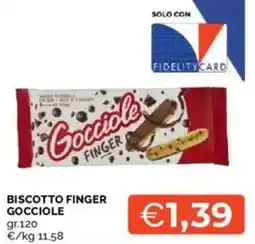 Mercatò Biscotto finger gocciole offerta