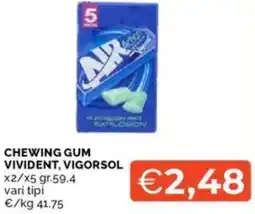 Mercatò Chewing gum vivident, vigorsol offerta