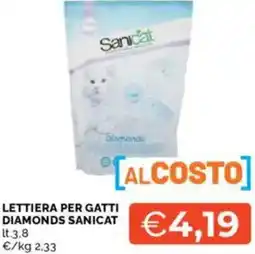 Mercatò Lettiera per gatti diamonds SANICAT offerta