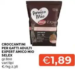 Mercatò Croccantini per gatti adulti expert amico mio selex offerta