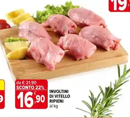 Iperal Involtini di vitello ripieni al kg offerta