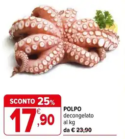 Iperal POLPO decongelato al kg offerta