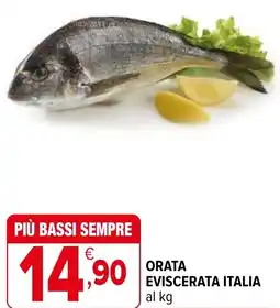 Iperal Orata eviscerata italia al kg offerta
