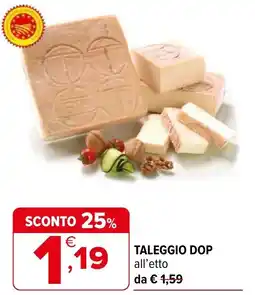 Iperal Taleggio dop all'etto da offerta
