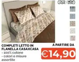 Mercatò Completi letto in flanella CASAXCASA offerta