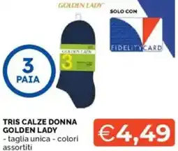 Mercatò Tris calze donna GOLDEN LADY offerta