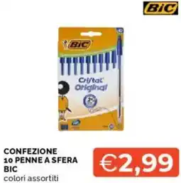 Mercatò Confezione 10 penne a sfera BIC offerta