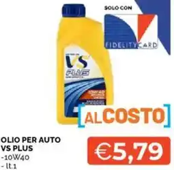 Mercatò Olio per auto vs plus offerta