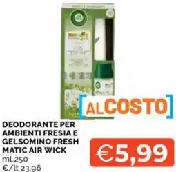 Mercatò Deodorante per ambienti fresia e gelsomino fresh matic air wick offerta