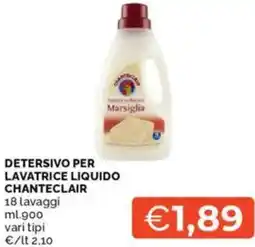 Mercatò Detersivo per lavatrice liquido chanteclair offerta