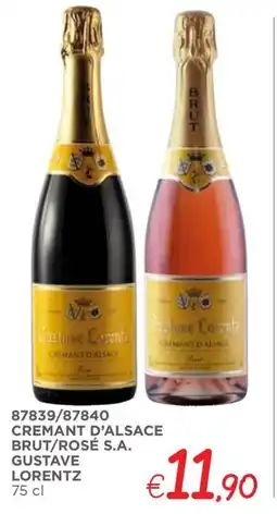 Zona Cremant d'alsace brut/rosé s.a. GUSTAVE LORENTZ offerta
