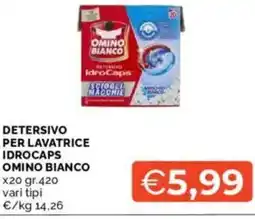 Mercatò Detersivo per lavatrice idrocaps OMINO BIANCO offerta