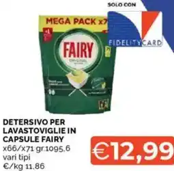 Mercatò Detersivo per lavastoviglie in capsule FAIRY offerta