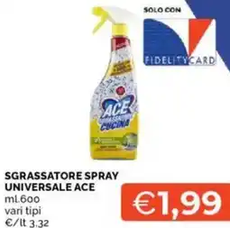 Mercatò Sgrassatore spray universale ACE offerta