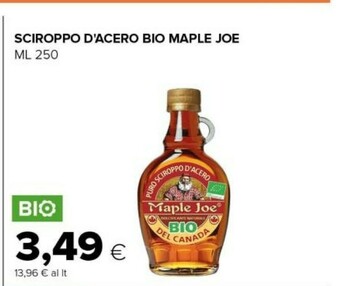 Tigre Puro sciroppo d'acero del canada 250 g(ml) offerta
