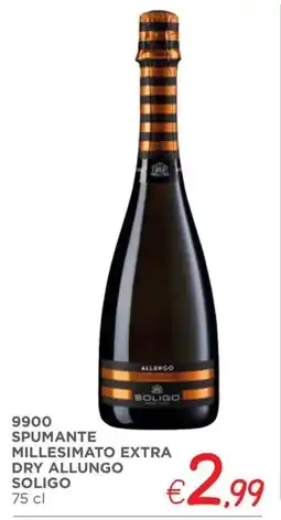 Zona Spumante millesimato extra dry allungo SOLIGO offerta