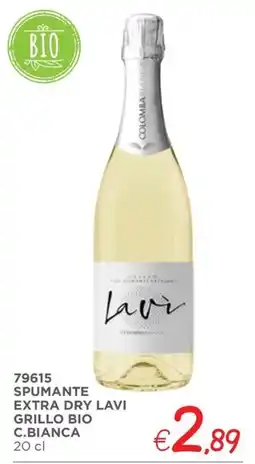 Zona Spumante extra dry lavi grillo bio c.bianca offerta