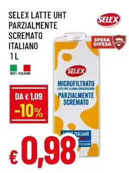 Famila SELEX LATTE UHT PARZIALMENTE SCREMATO ITALIANO offerta