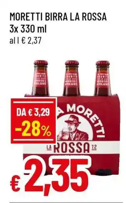 Famila MORETTI BIRRA LA ROSSA offerta