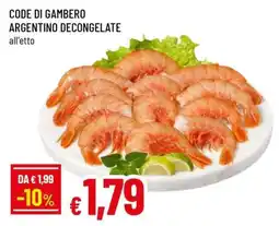 Famila Code di Gambero Argentino Decongelate offerta
