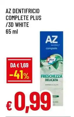 Famila AZ DENTIFRICIO COMPLETE PLUS /3D WHITE offerta