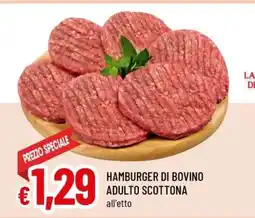 Famila Hamburger di bovino adulto scottona offerta