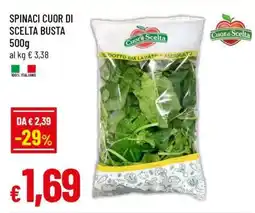 Famila SPINACI CUOR DI SCELTA BUSTA 500g offerta