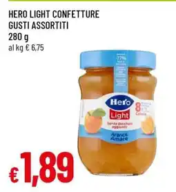 Famila HERO LIGHT CONFETTURE GUSTI ASSORTITI offerta