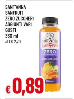 Famila SANT'ANNA SANFRUIT ZERO ZUCCHERI AGGIUNTI VARI GUSTI offerta