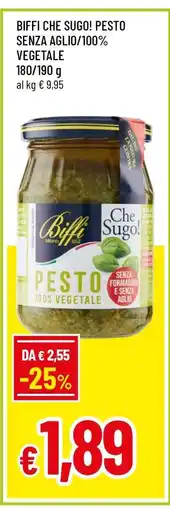 Famila BIFFI CHE SUGO! PESTO SENZA AGLIO/100% VEGETALE offerta