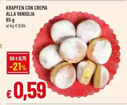 Famila KRAPFEN CON CREMA ALLA VANIGLIA offerta