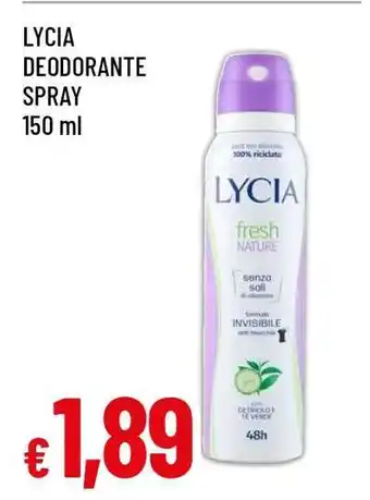 Famila LYCIA Deodorante Spray offerta