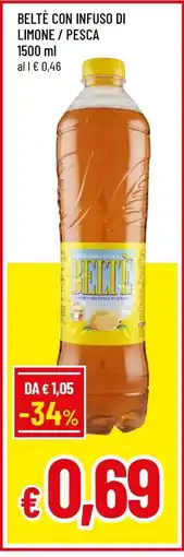 Famila BELTÈ CON INFUSO DI LIMONE / PESCA offerta