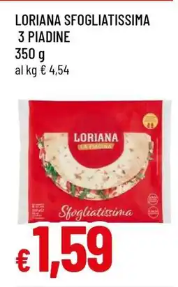 Famila LORIANA SFOGLIATISSIMA 3 PIADINE offerta