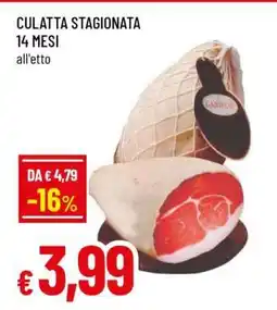 Famila Culatta Stagionata 14 Mesi offerta