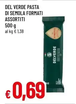 Famila DEL VERDE PASTA DI SEMOLA FORMATI ASSORTITI offerta