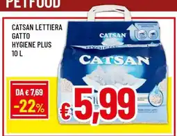 Famila CATSAN LETTIERA GATTO HYGIENE PLUS 10 L offerta