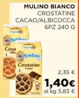 Coop MULINO BIANCO CROSTATINE CACAO/ALBICOCCA offerta
