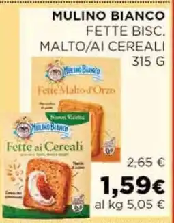 Coop MULINO BIANCO FETTE BISC. MALTO/AI CEREALI offerta