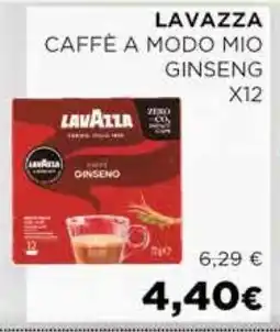 Coop LAVAZZA CAFFÉ A MODO MIO GINSENG X12 offerta