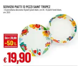 Famila SERVIZIO PIATTI 12 PEZZI SAINT TROPEZ offerta