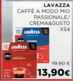 Coop LAVAZZA CAFFÈ A MODO MIO PASSIONALE/CREMA&GUSTO X54 offerta