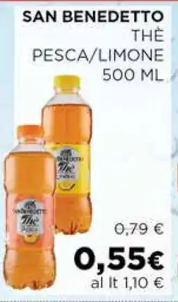 Coop SAN BENEDETTO THÈ PESCA/LIMONE 500 ML offerta