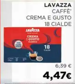 Coop LAVAZZA CAFFÈ CREMA E GUSTO 18 CIALDE offerta