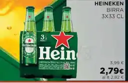 Coop HEINEKEN BIRRA 3X33 CL offerta
