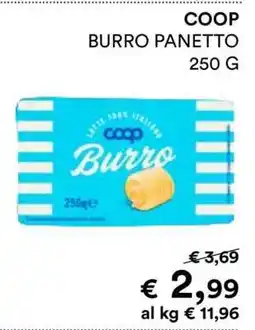 Coop Coop Burro Panetto offerta