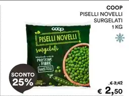 Coop COOP PISELLI NOVELLI SURGELATI offerta